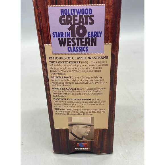 Hollywood greats In the early westerns VHS set of 3 12 hours READ - Picture 4 of 6